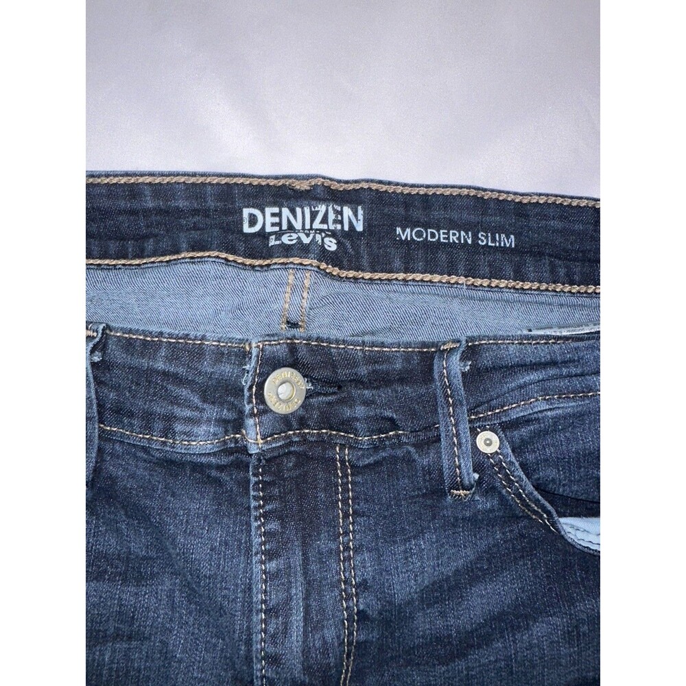 DENIZEN from Levi's Women’s Blue Dark Wash Slim Skinny Stretch Denim Jeans - Picture 2 of 8